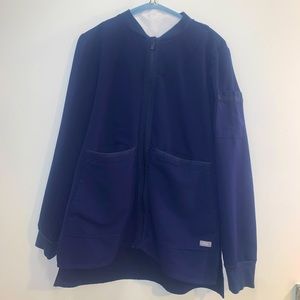 scrub jacket navy
